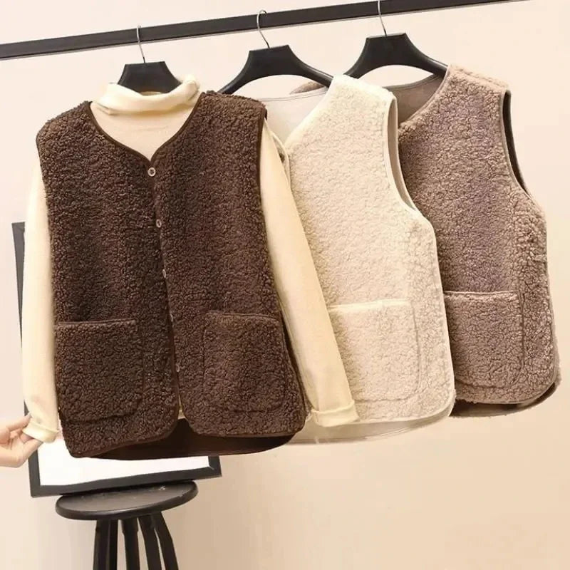 Nordspur | Button Front Sherpa Vest