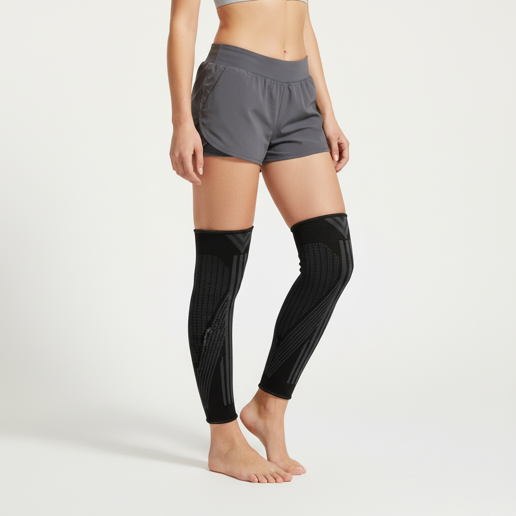 Kompressions-Wadenbandage atmungsaktives Lycra-Gestrick Wadenstütze