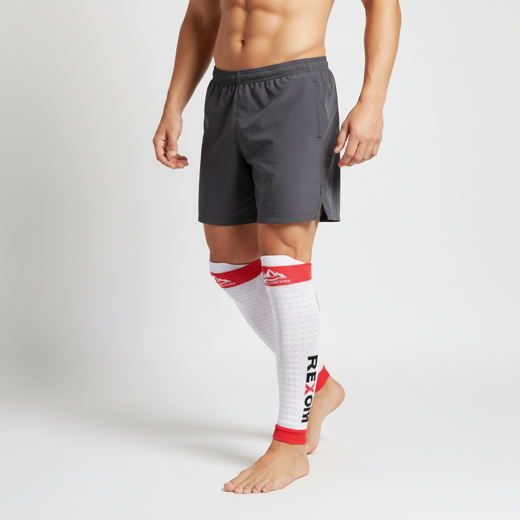 Wadenkompression Sleeve mit abgestufter Kompression atmungsaktiv