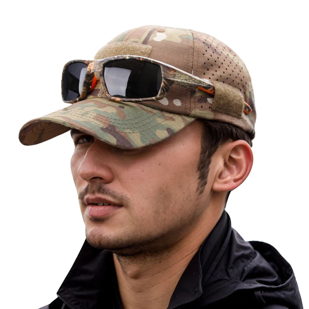 Atmungsaktive Camouflage Baseballkappe für Outdoor-Aktivitäten