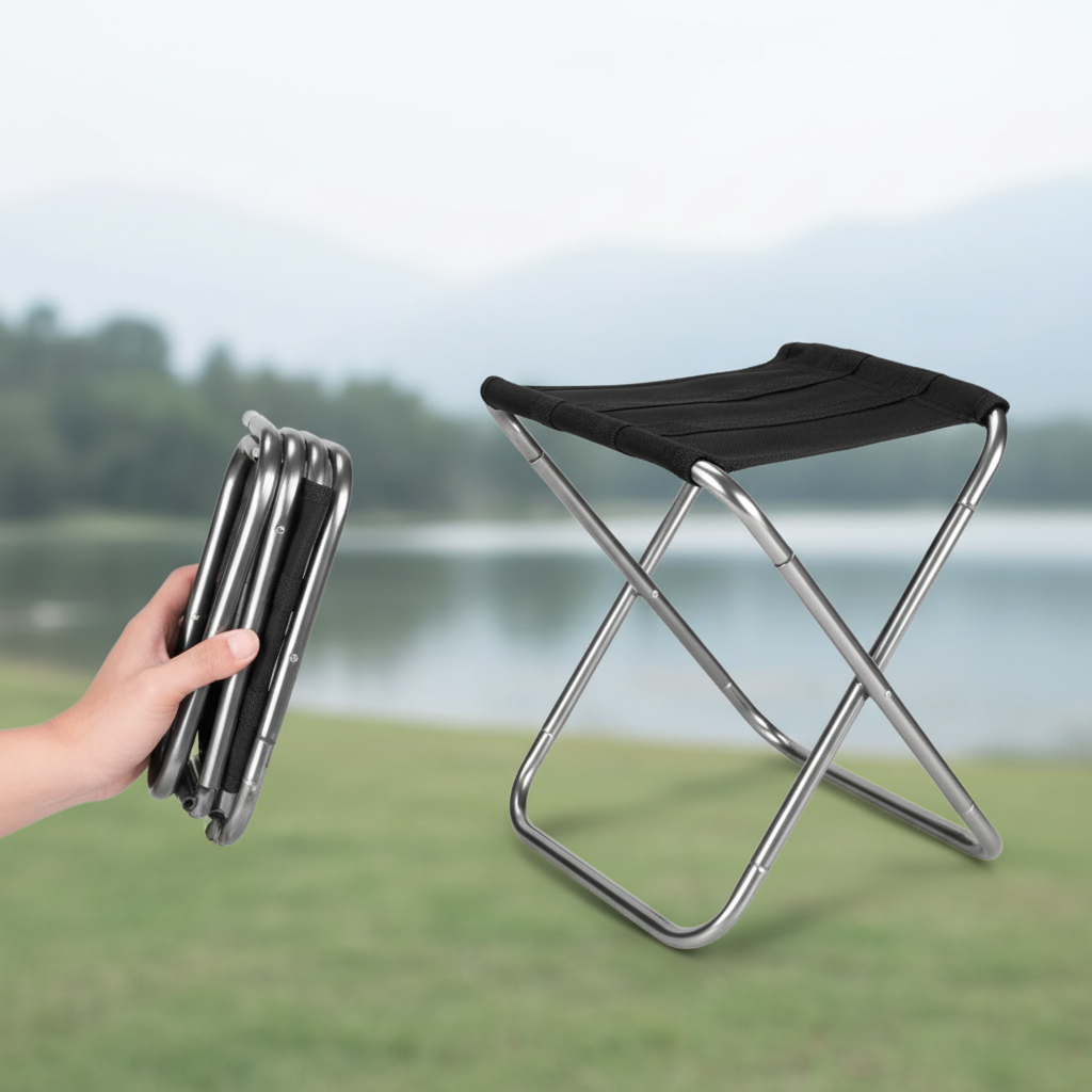 Kompakter Klapphocker Camping tragbar leicht schnelle Montage