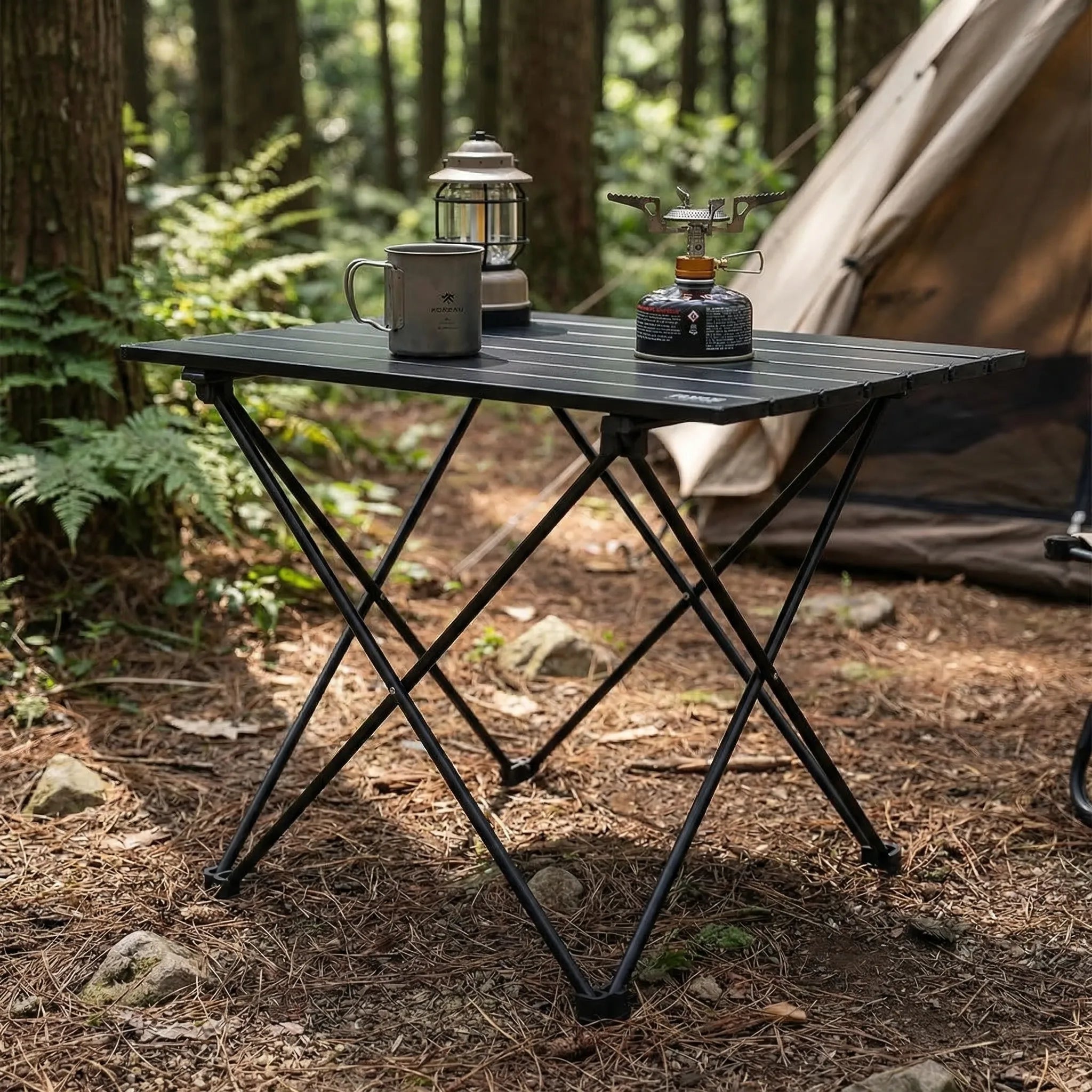 Leichter Campingtisch klappbar Aluminium mit Tragetasche