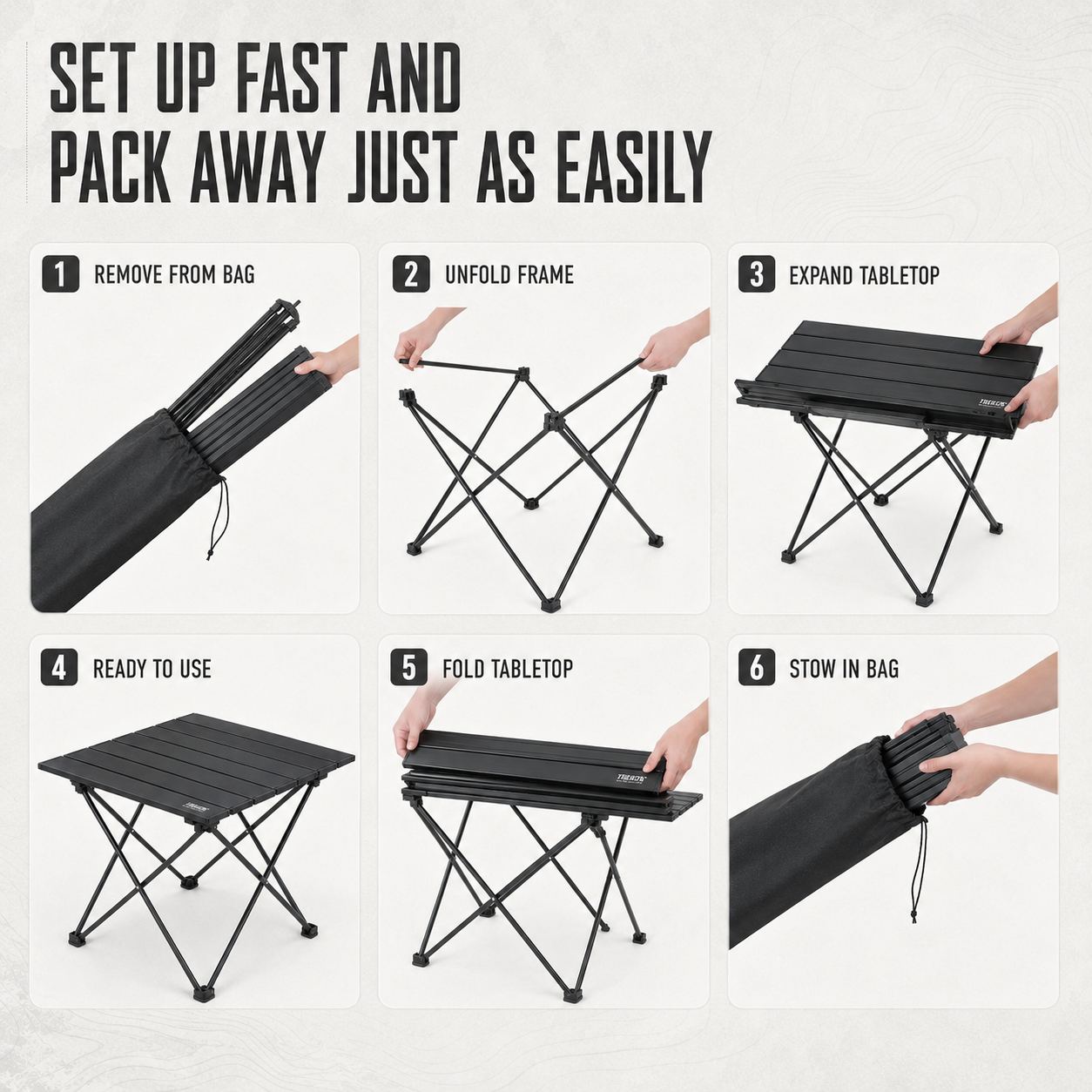 Nordspur | Campero Leichte Klappbare Outdoor-Campingtisch