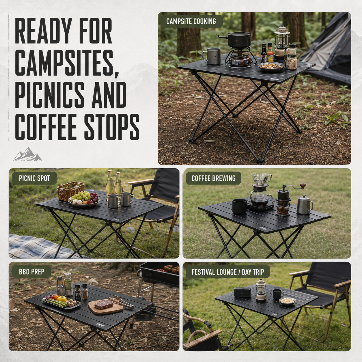 Nordspur | Campero Leichte Klappbare Outdoor-Campingtisch
