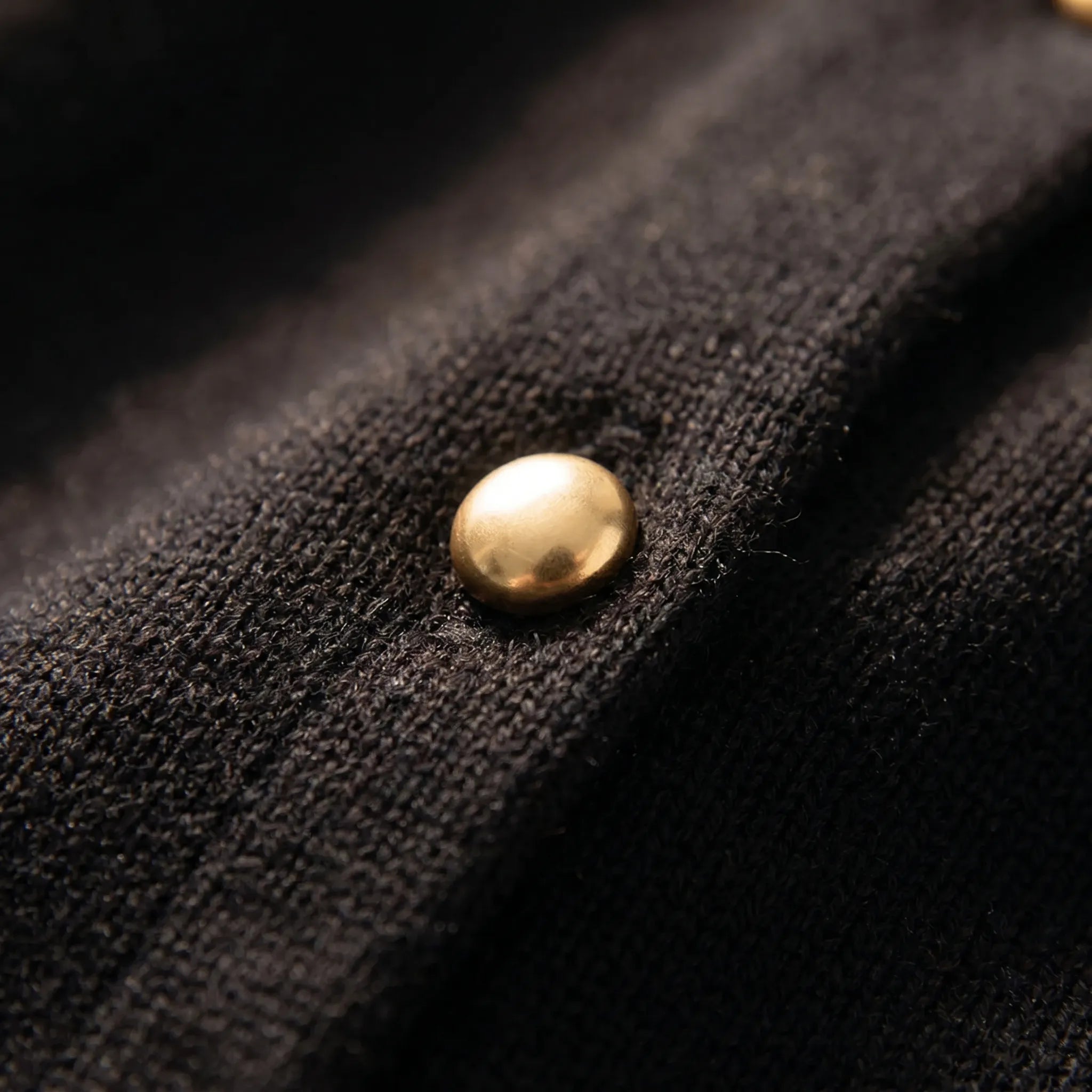 Damen-Strickjacke Feinstrick Rundhals lange Ärmel Knöpfe Übergangswetter