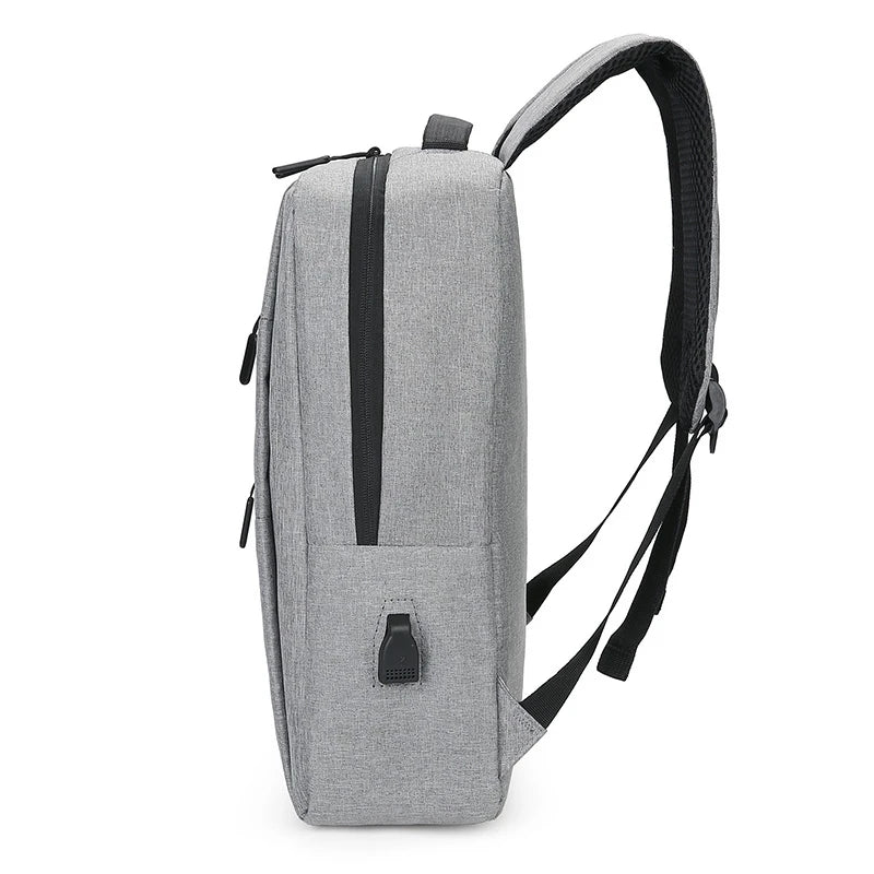 Laptop-Rucksack mit Mehrkammer-Reißverschlussfächern und USB-Ladeanschluss