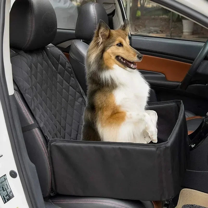 Gesteppter Autositzbezug mit Körbchen für Hunde und Katzen