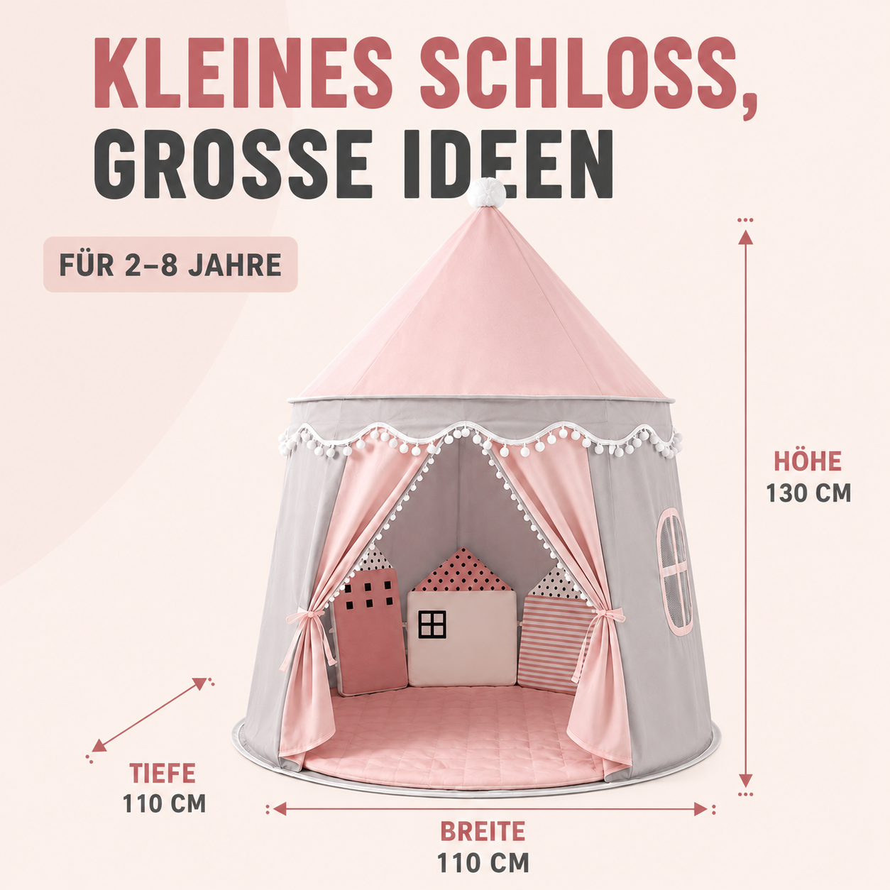 Nordspur | CastleNook Faltbares Kinder-Spielzelt