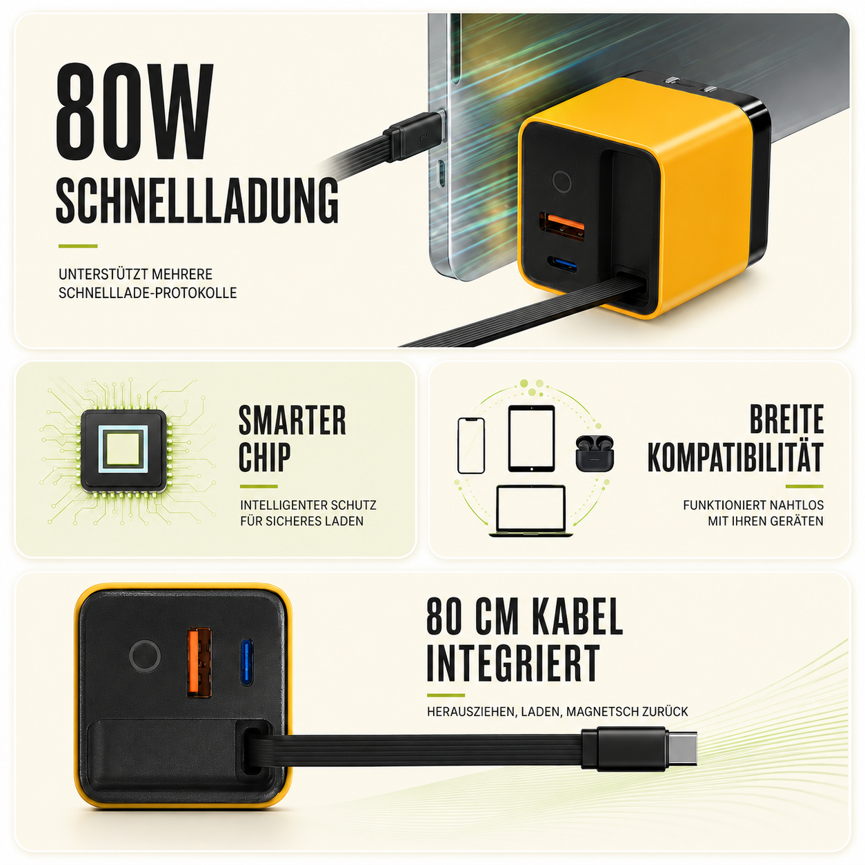Nordspur | Chargenix GaN Schnellladegerät mit USB-C