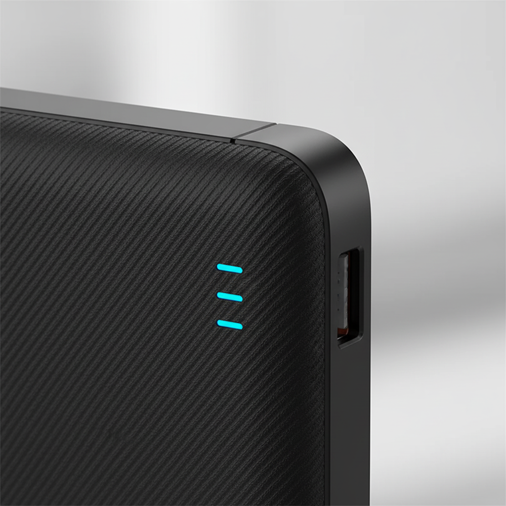 Tragbare Powerbank 20W Schnellladung integrierte Kabel dual port