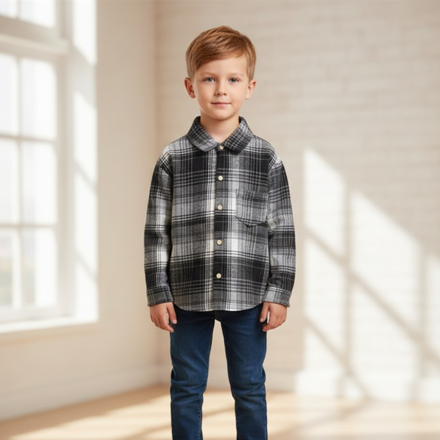 Nordspur | Children Long Sleeve Flannel Shirt