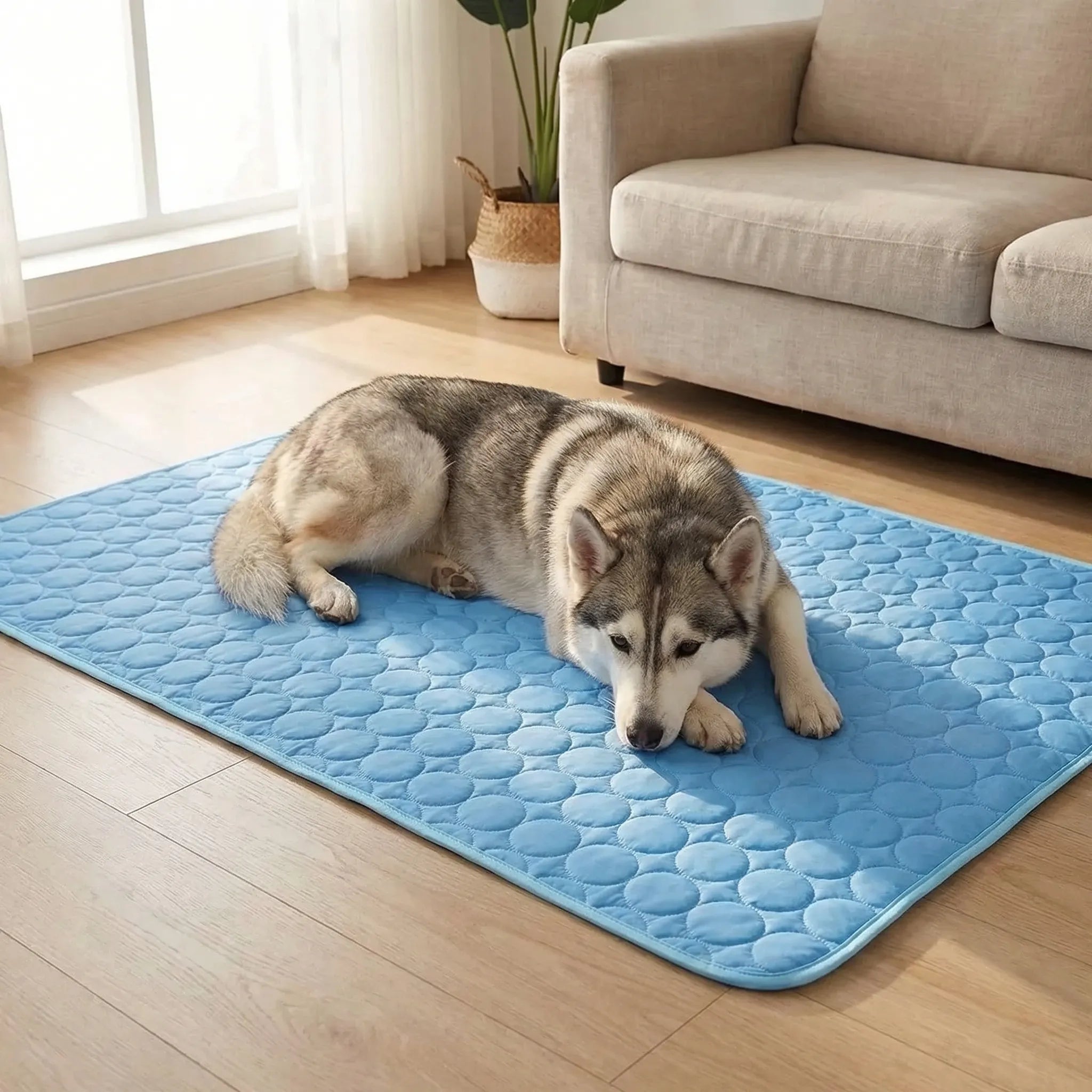 Gesteppte Kühlmatte für Hunde und Katzen atmungsaktiv