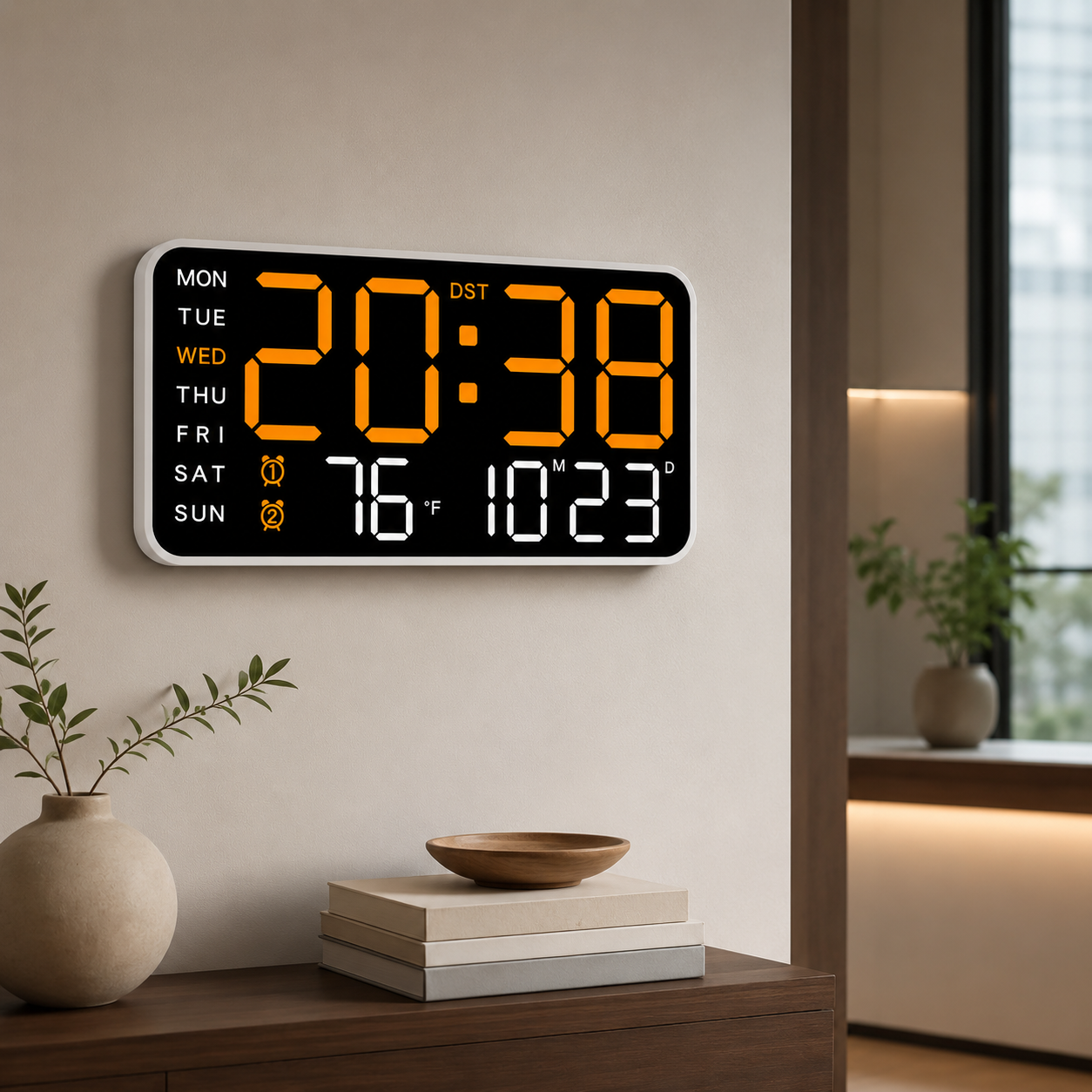Nordspur | ChronoVista Intelligente digitale Wanduhr