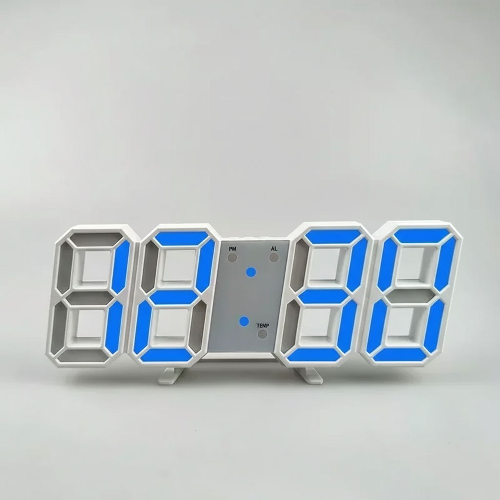Moderne LED-Digitalwandhuhr mit großem Display Zeit Datum Temperatur