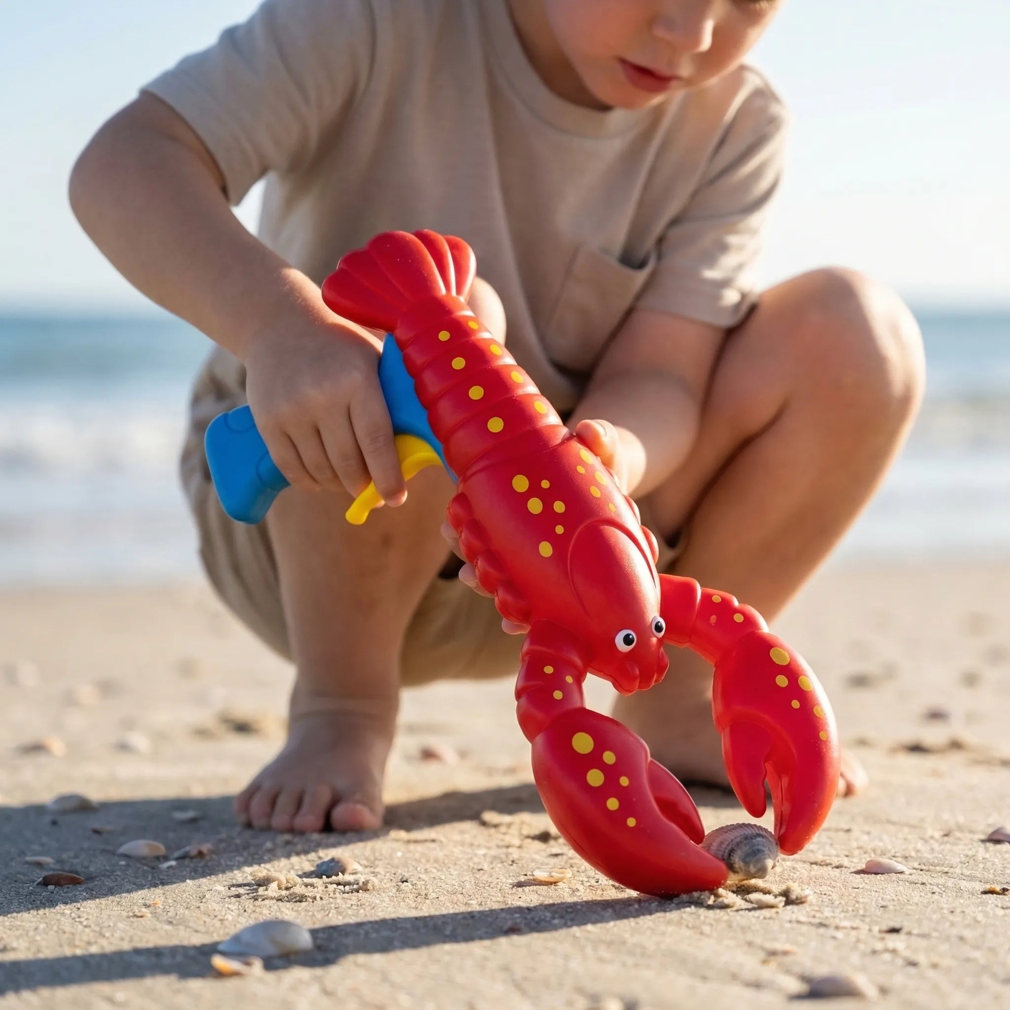 Tierförmige Greifzange für Kinder, Sandspielzeug, Badespielzeug