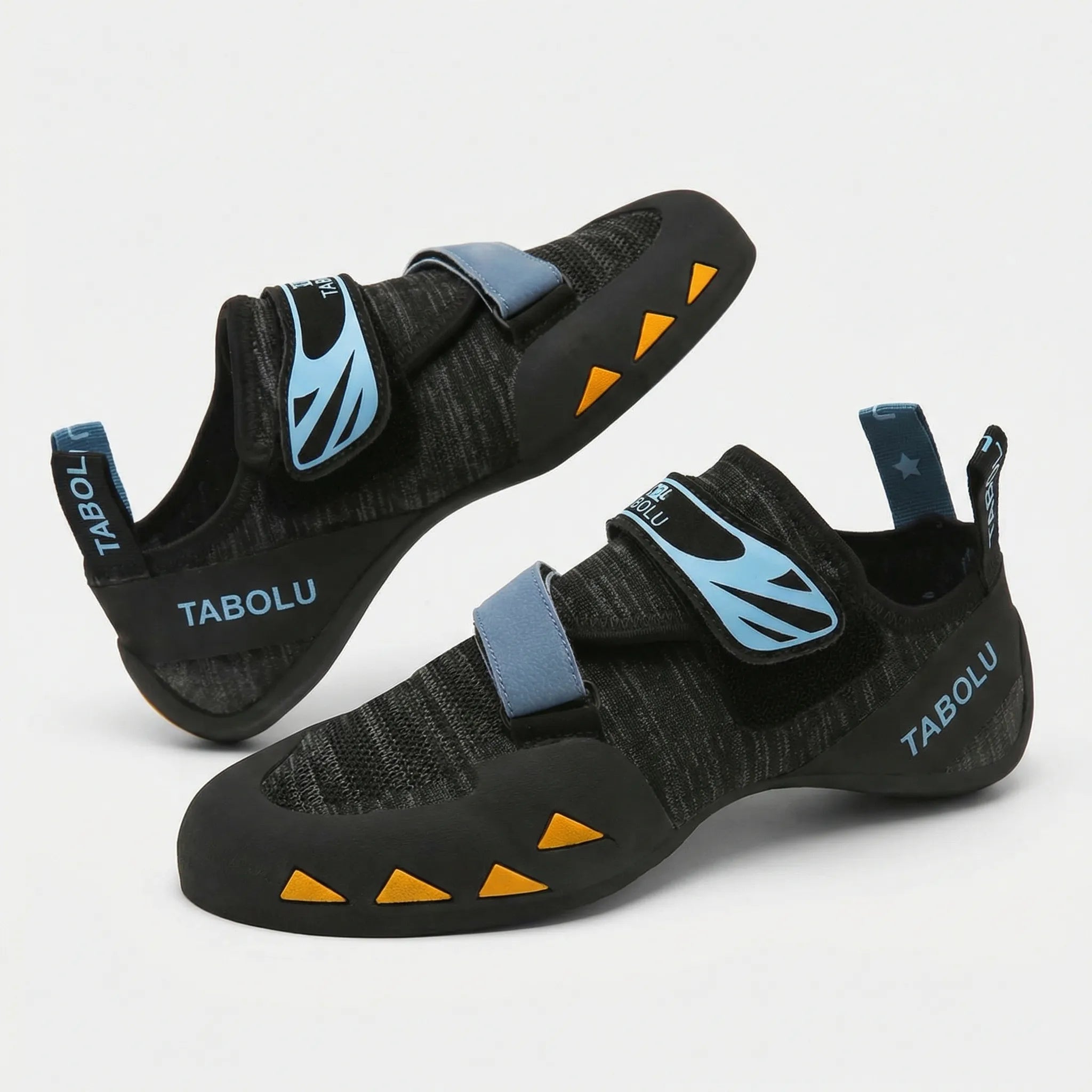 Anfänger-Kletterschuh mit Klettband griffige Gummisohle