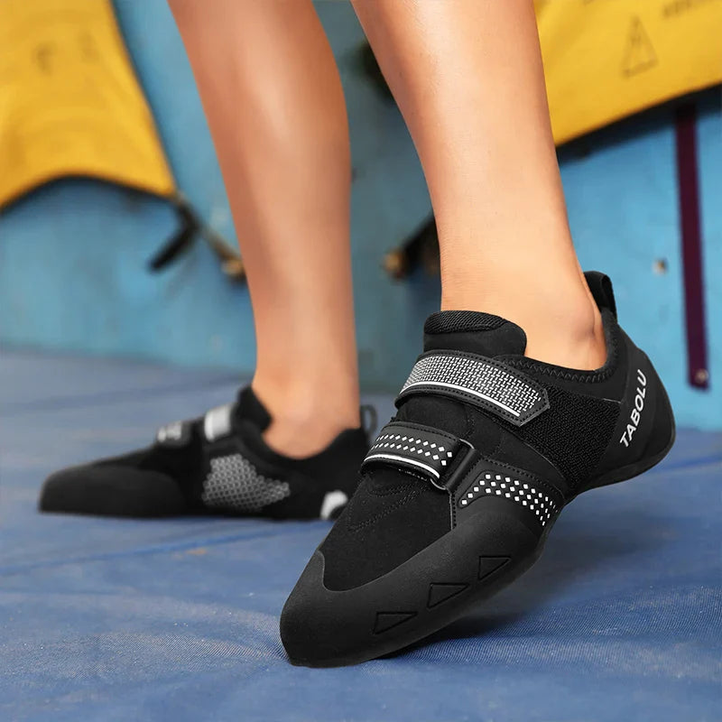 Kletterschuh mit rutschfester Sohle und Klettverschluss für Anfänger