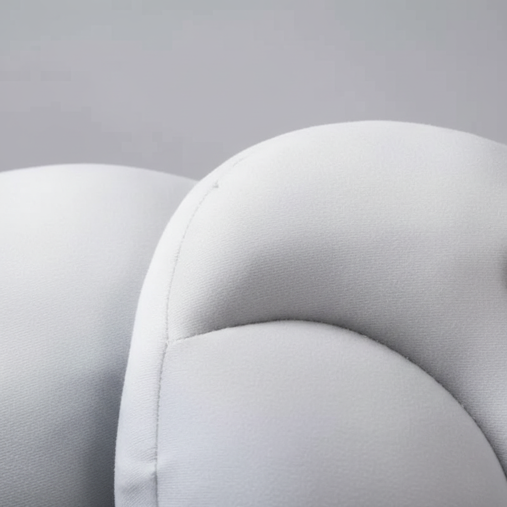 Ergonomisches Nackenkissen Eiform mit weichem Schaumstoffbezug