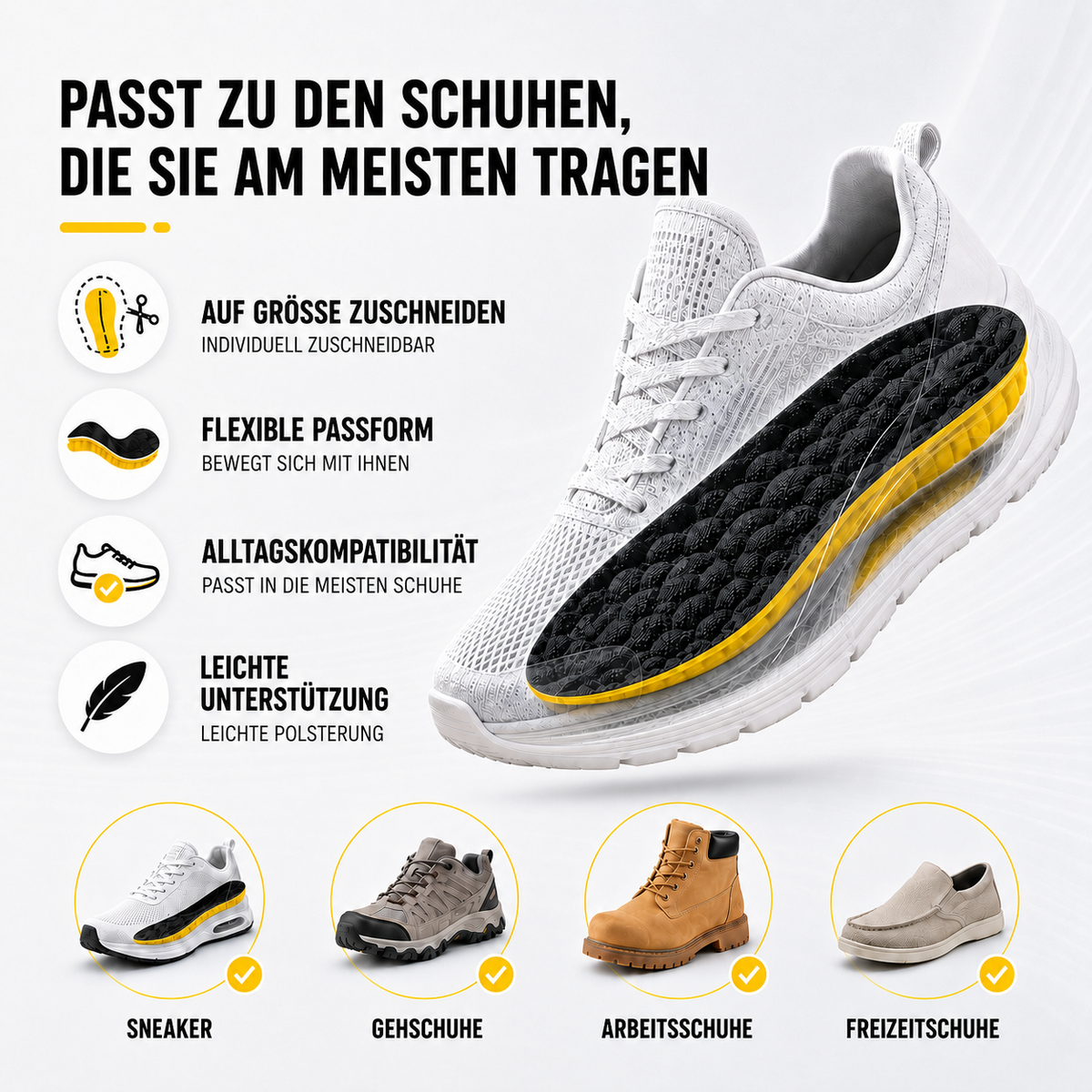 Nordspur | Cloudstride 4D Kontourierte Sporteinlage