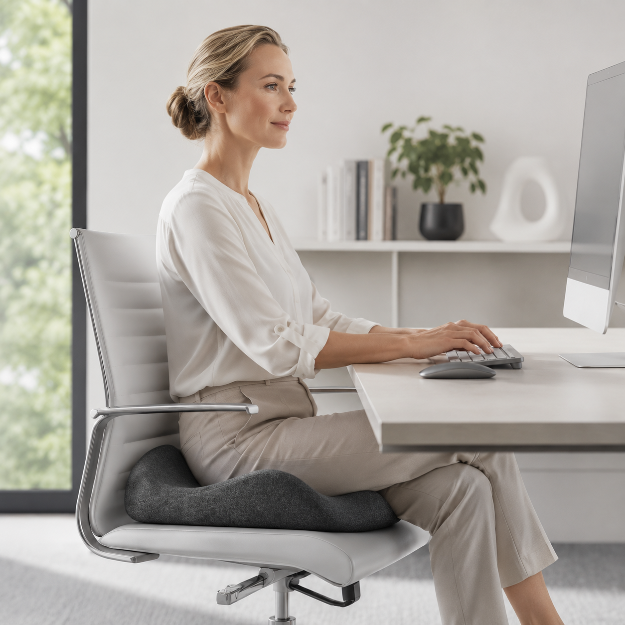 Nordspur | CoccySoothe Ergonomisches Sitzkissen mit Steißbeinstütze