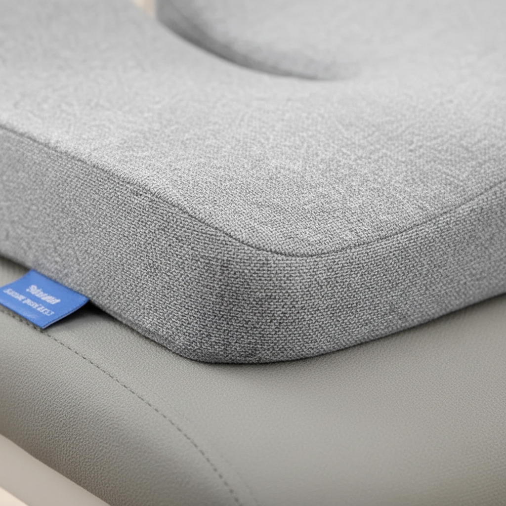 Ergonomisches Sitzkissen mit Steißbeinaussparung rutschfeste Basis