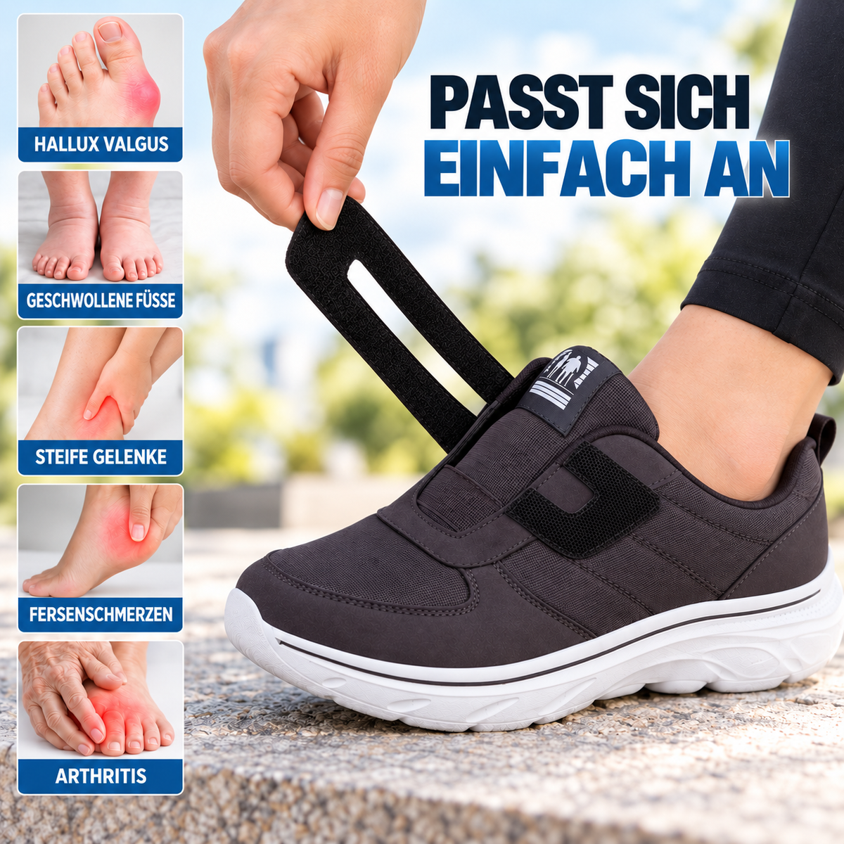 Nordspur | Comfortrek Weitpassform-Verstellbarer Walkingschuh