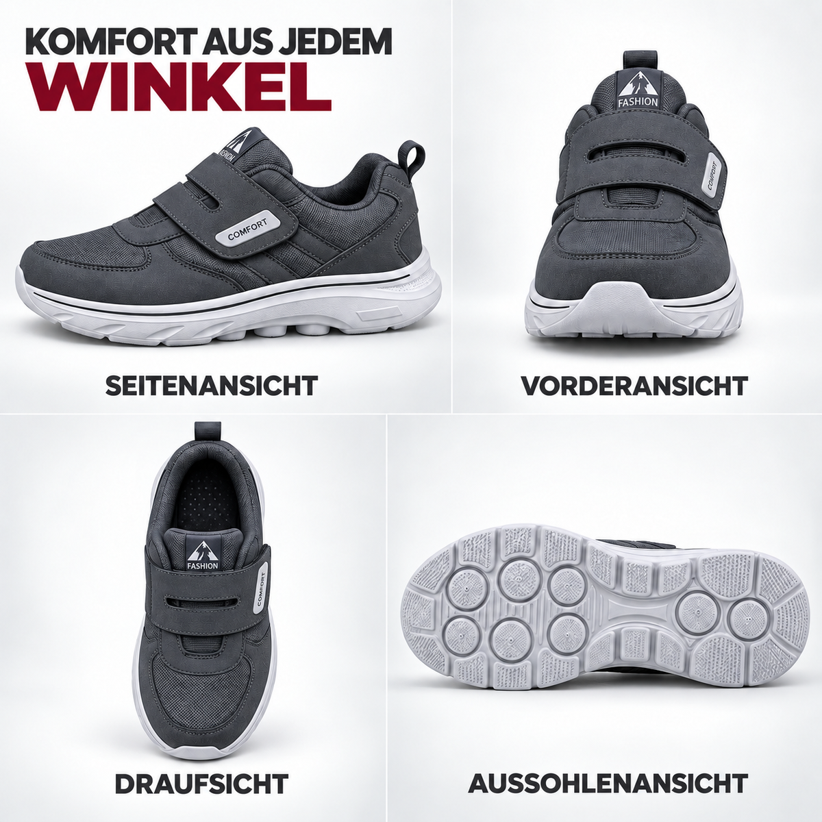 Nordspur | Comfortrek Weitpassform-Verstellbarer Walkingschuh