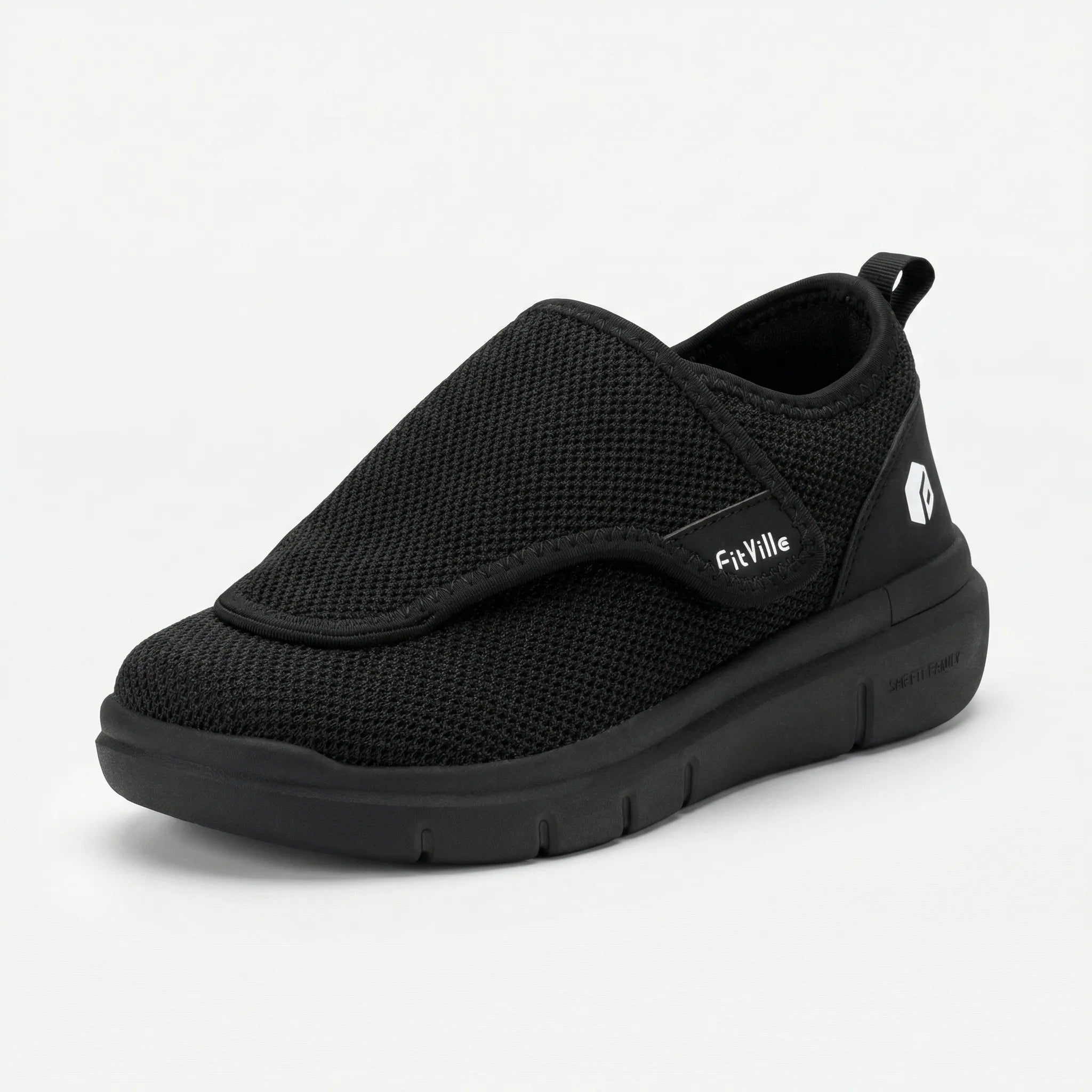 Extrabreite Gehschuhe mit Klettverschluss atmungsaktiv gepolstert