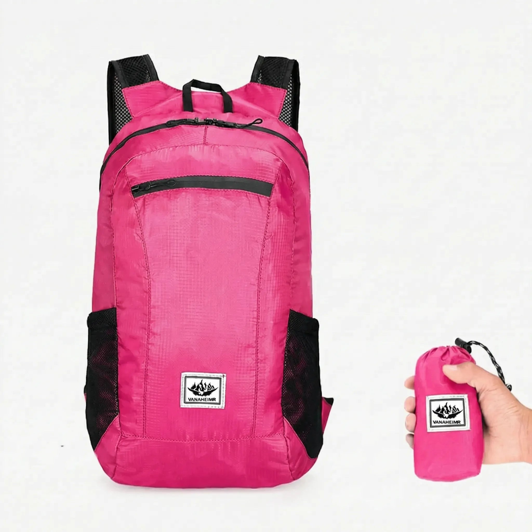 Faltbarer Tagesrucksack 20L mit Ripstop-Gewebe und gepolsterten Schultergurten