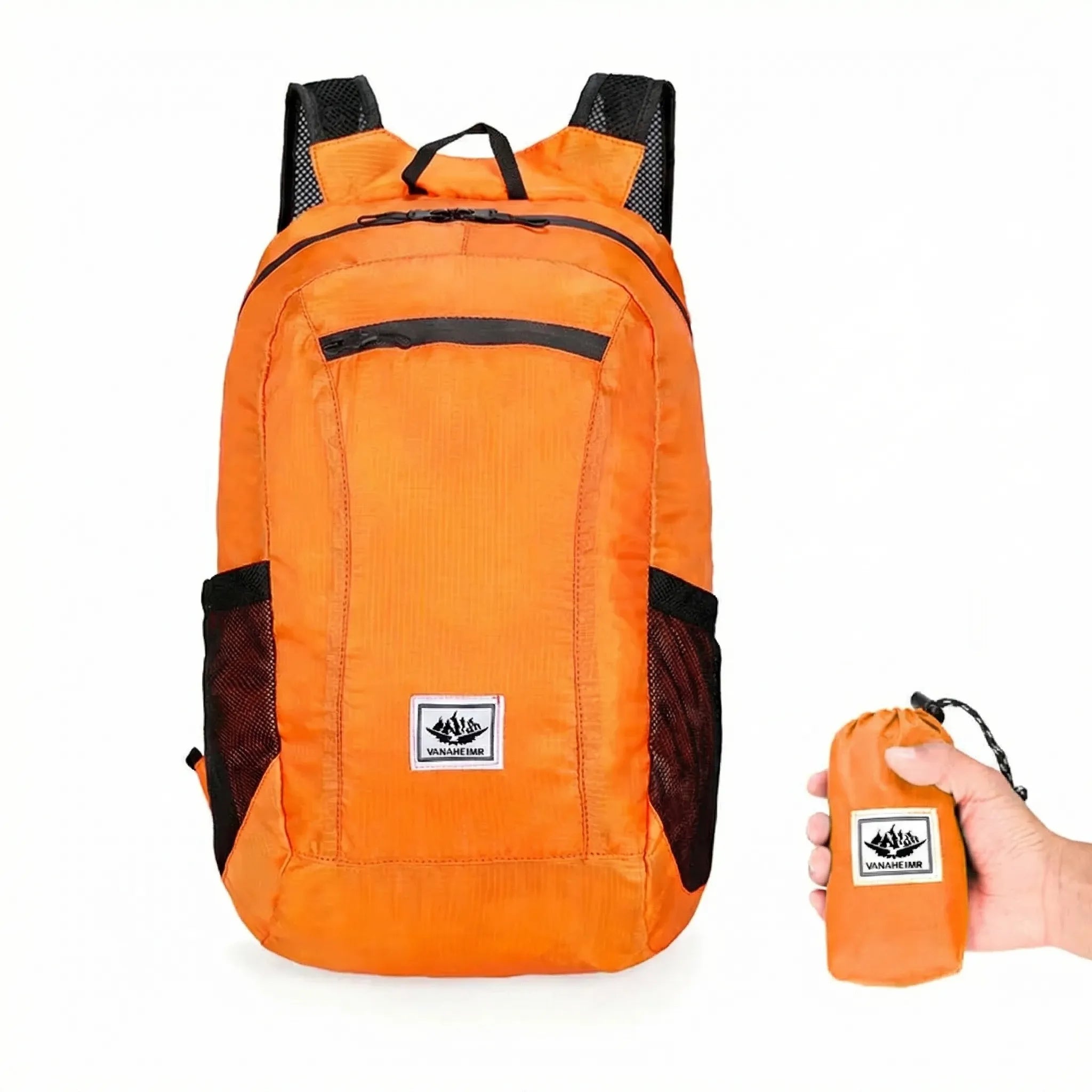 Faltbarer Tagesrucksack 20L mit Ripstop-Gewebe und gepolsterten Schultergurten