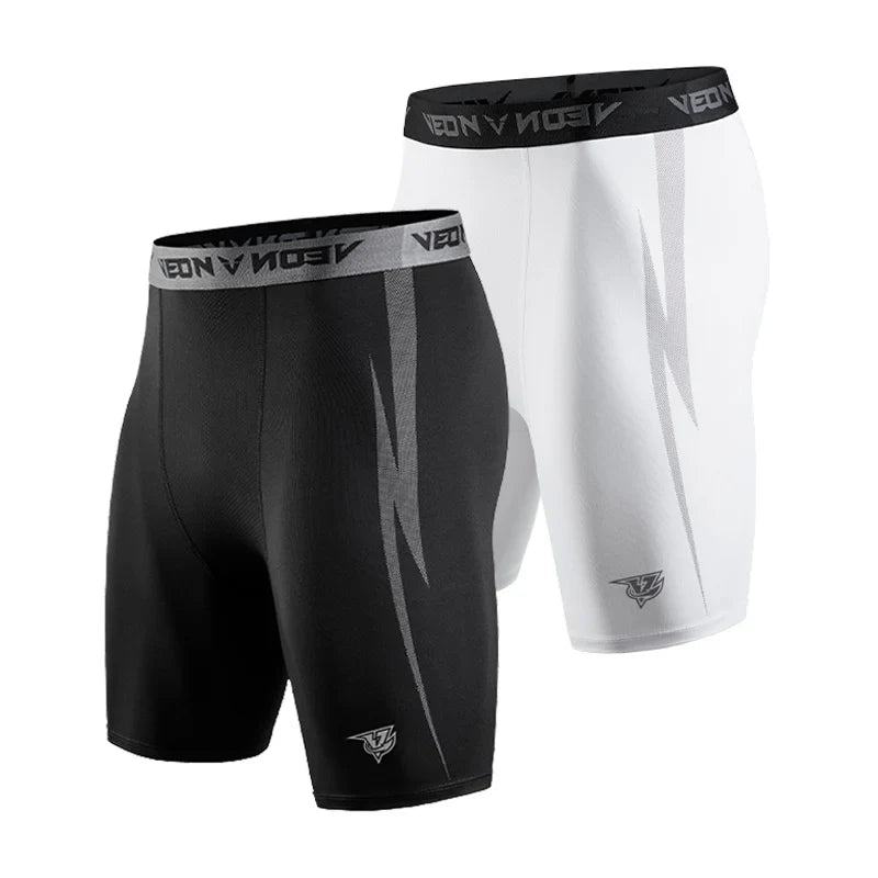 Herren-Kompressions-Shorts enganliegend Vierrichtungs-Stretch Training