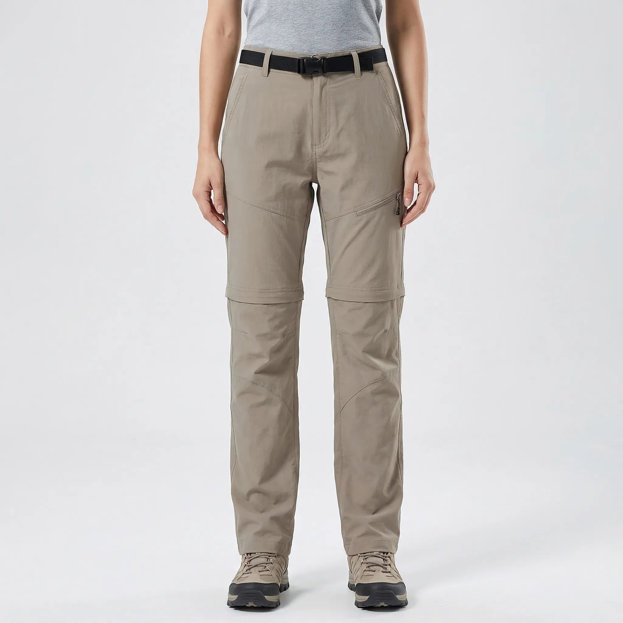 Abzippbare Damen Outdoorhose schnelltrocknend atmungsaktiv