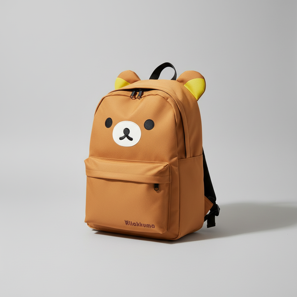 Kawaii Bären-Rucksack mit geräumigem Fach und gepolsterten Riemen
