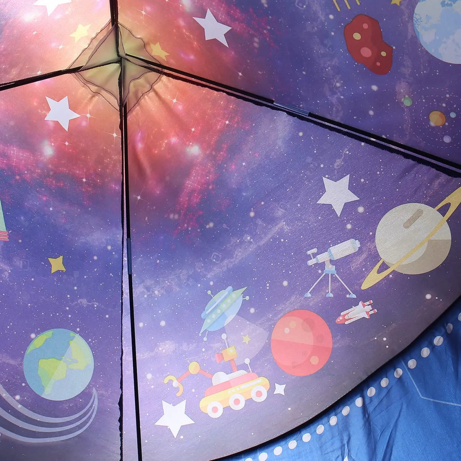 Pop-up Raketenzelt für Kinder mit Weltraum-Design