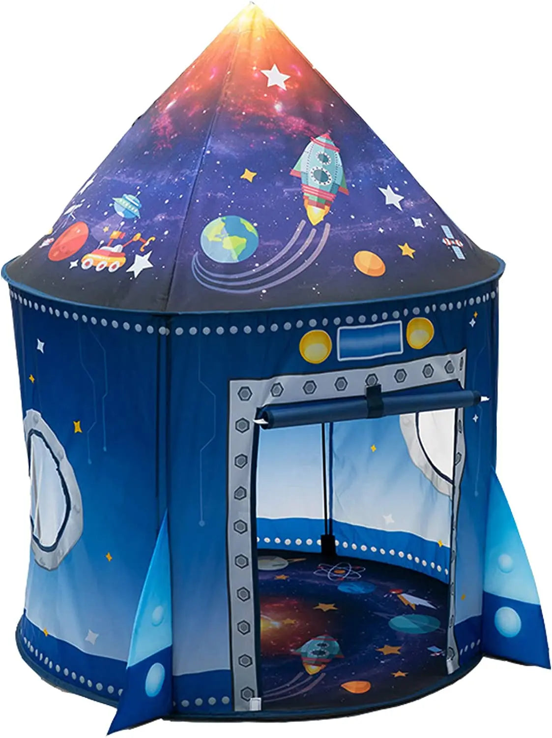 Pop-up Raketenzelt für Kinder mit Weltraum-Design