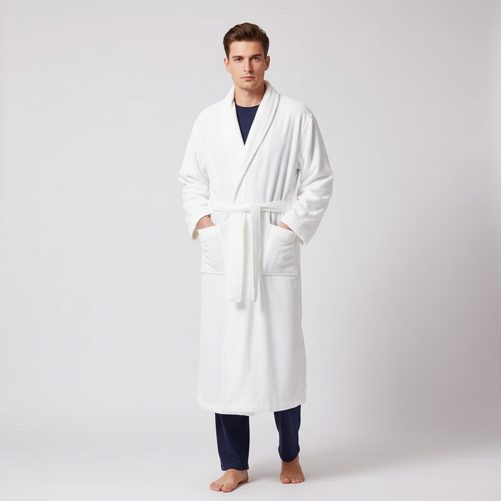 Übergroßer Flausch-Bademantel wolkenweich warm lang Unisex