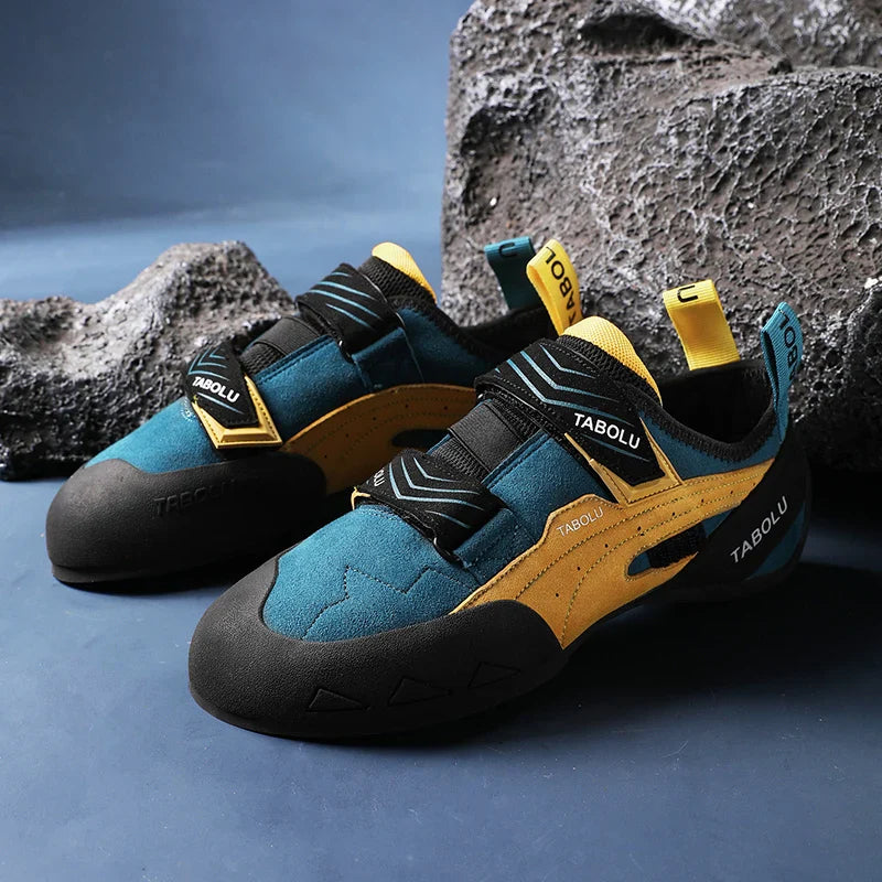 Herren Kletterschuh mit Klettverschluss rutschfest atmungsaktiv