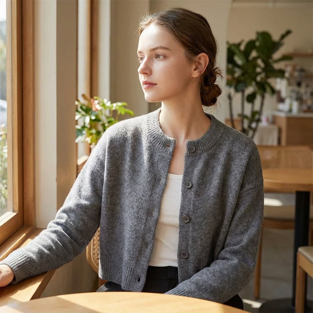 Nordspur | Croselle Cropped Button Front Cardigan