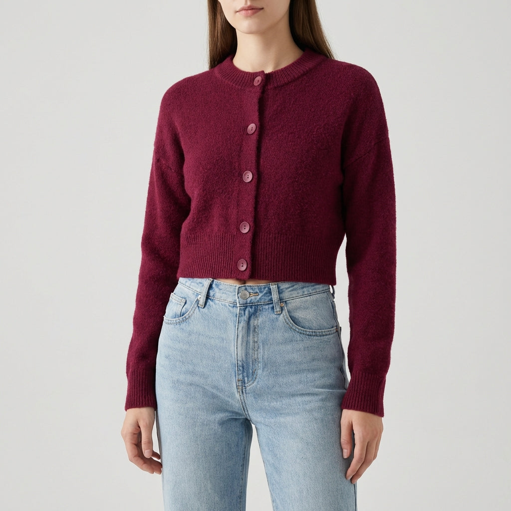 Nordspur | Croselle Cropped Button Front Cardigan