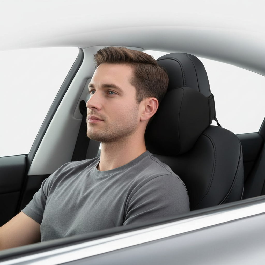 Ergonomisches Nacken- und Lendenstützkissen mit weichem Veloursbezug