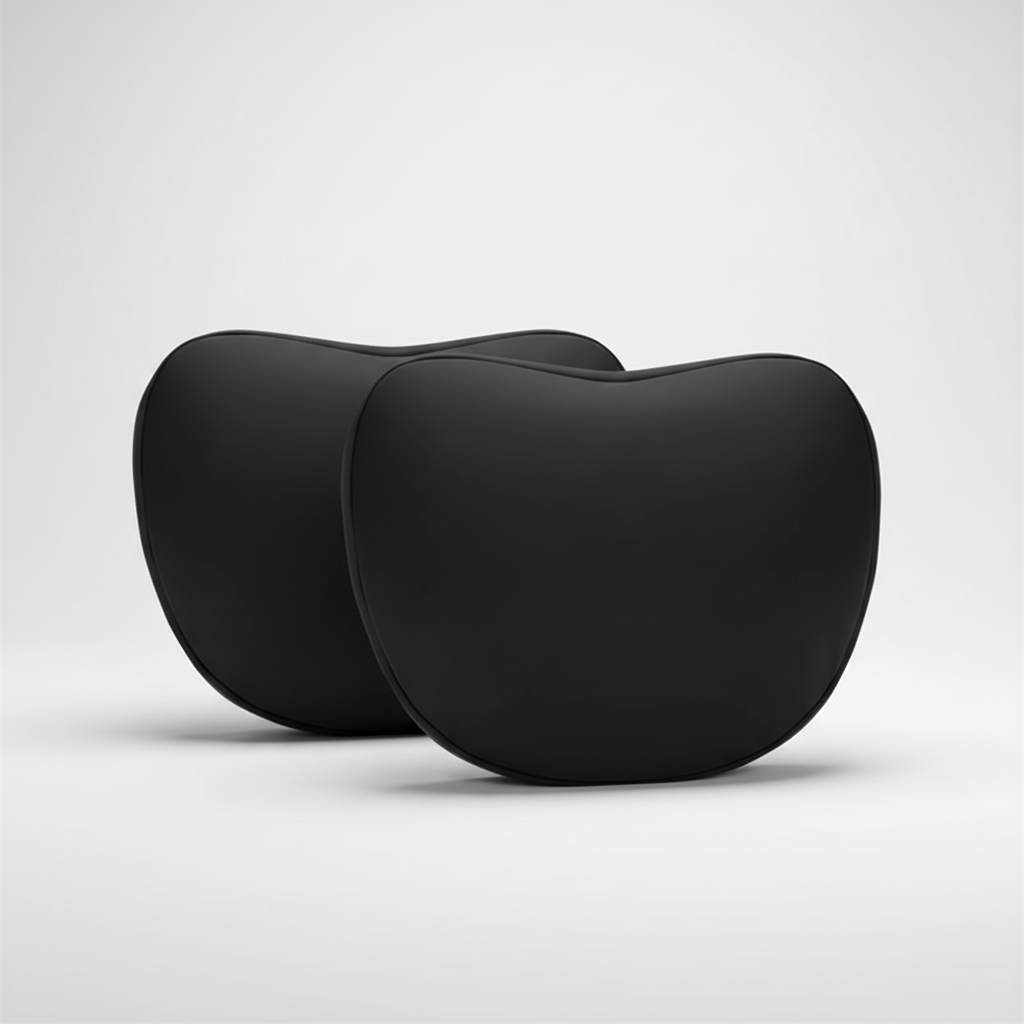 Ergonomisches Nacken- und Lendenstützkissen mit weichem Veloursbezug