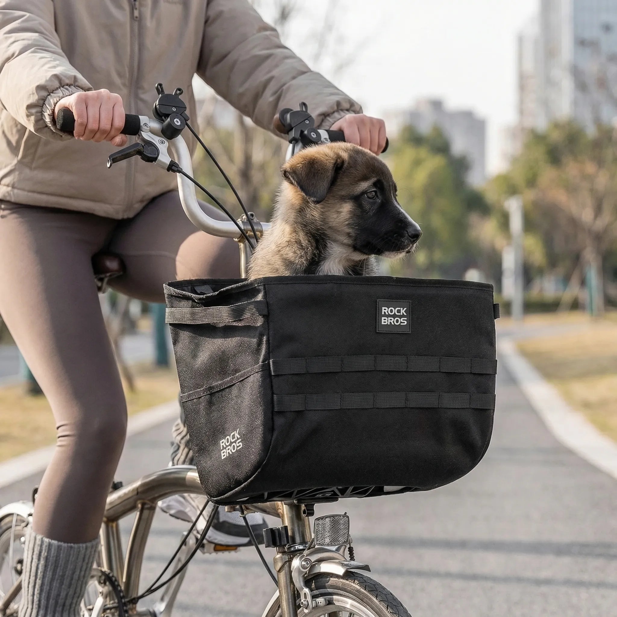 Fahrrad-Lenkerkorb 16 Liter Schnellverschluss Brompton-kompatibel
