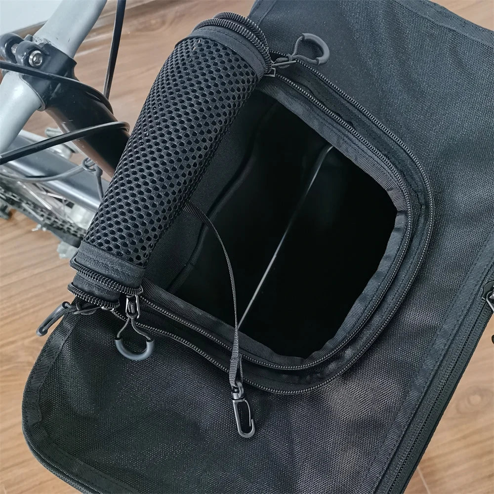 Haustier-Lenkertasche Klapprad offene Oberseite für Hunde und Katzen