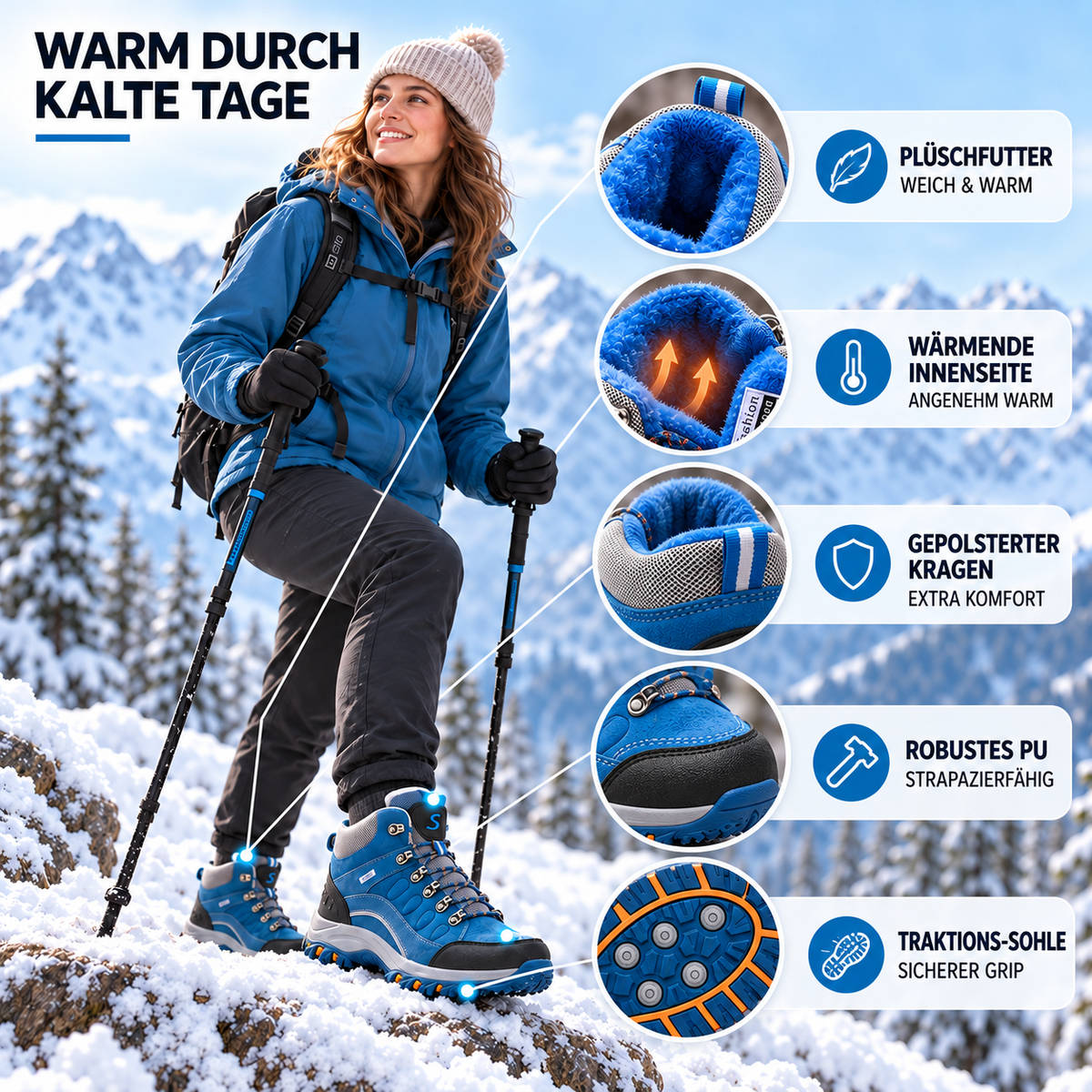 Nordspur | Damen-Wanderstiefel