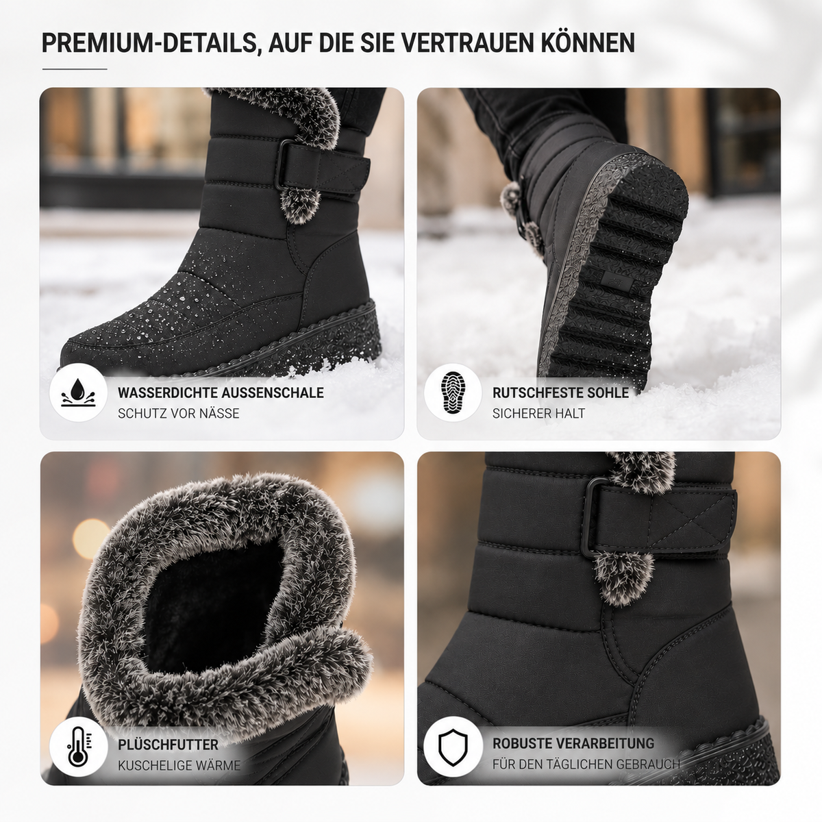 Nordspur | Damen Winterstiefel gefüttert wasserdicht