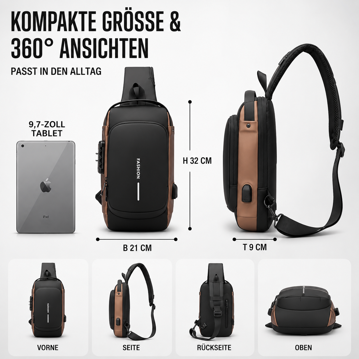 Nordspur | Diebstahlsichere Brusttasche