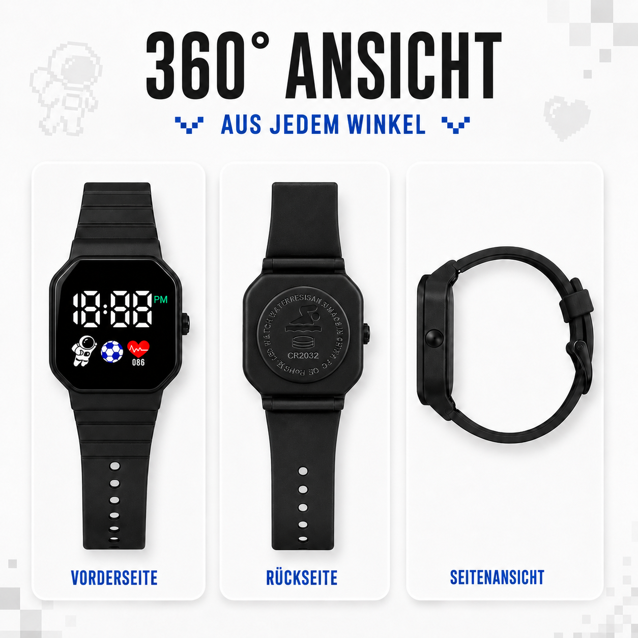 Nordspur | Digitale Silikon-Kinderuhr