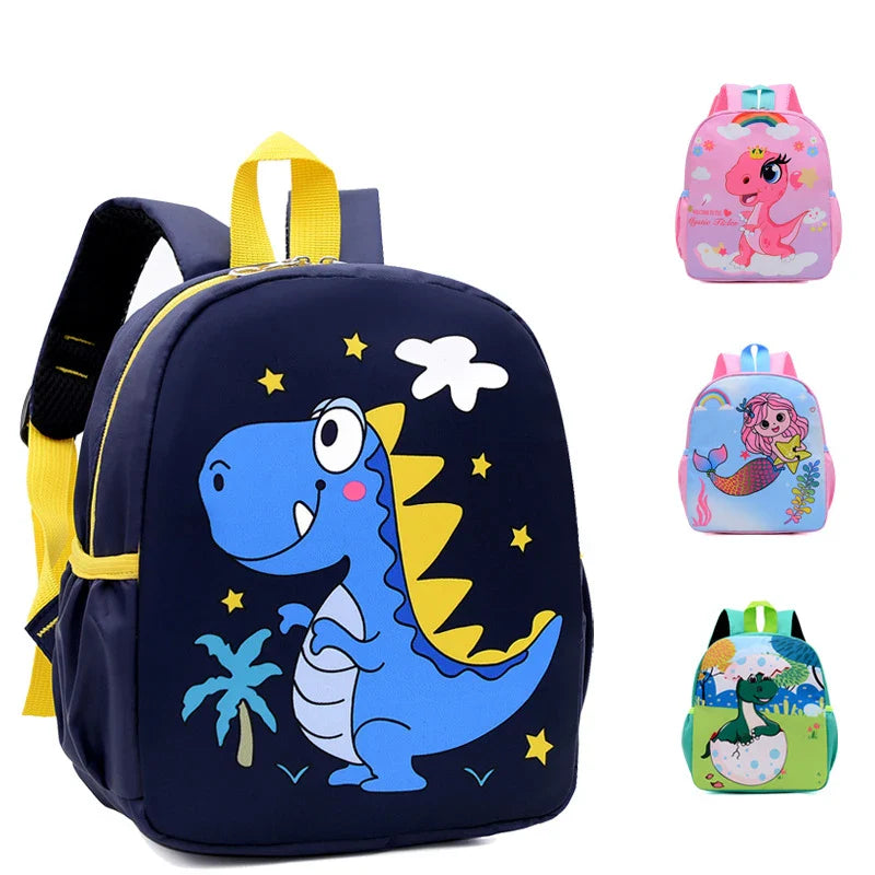 Dinosaurier Kinderrucksack mit Cartoon-Druck leicht gepolstert