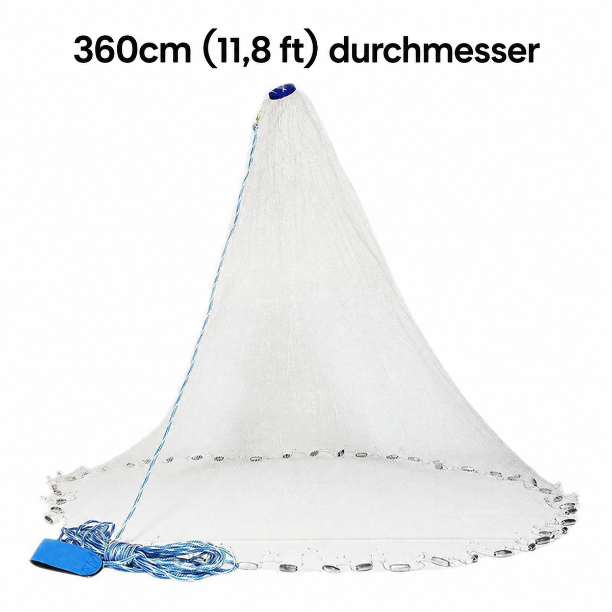 Nordspur | Easy-Throw Wurfnetz – Strapazierfähiges Netz, schnell sinkend, vielseitig