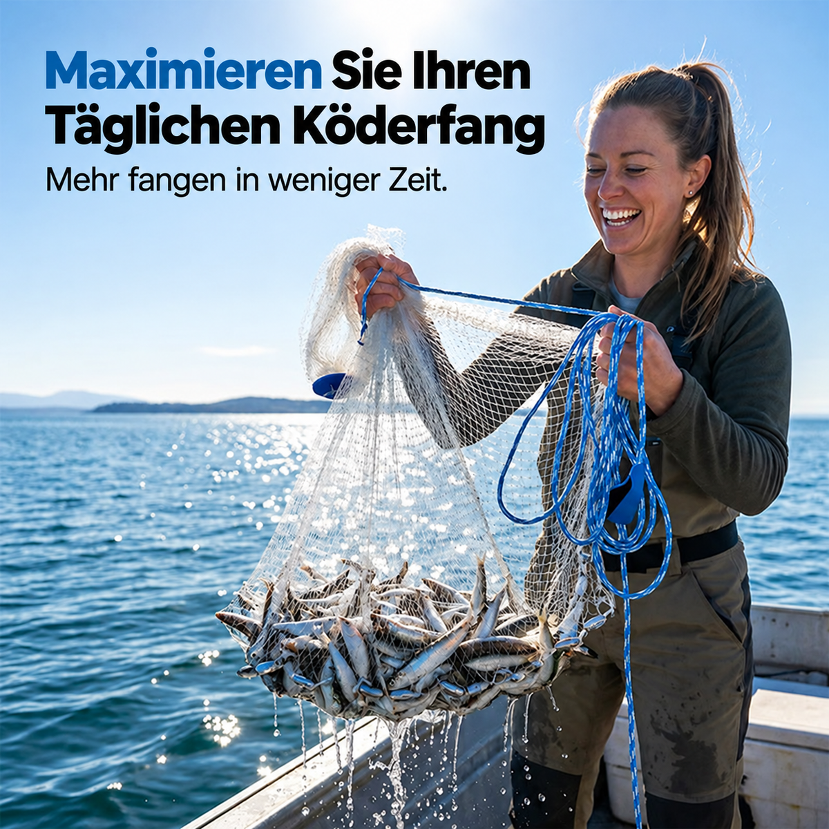 Nordspur | Easy-Throw Wurfnetz – Strapazierfähiges Netz, schnell sinkend, vielseitig